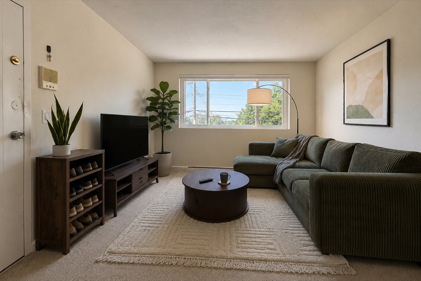 Living room at 256 Parker Hill Ave, Unit 9